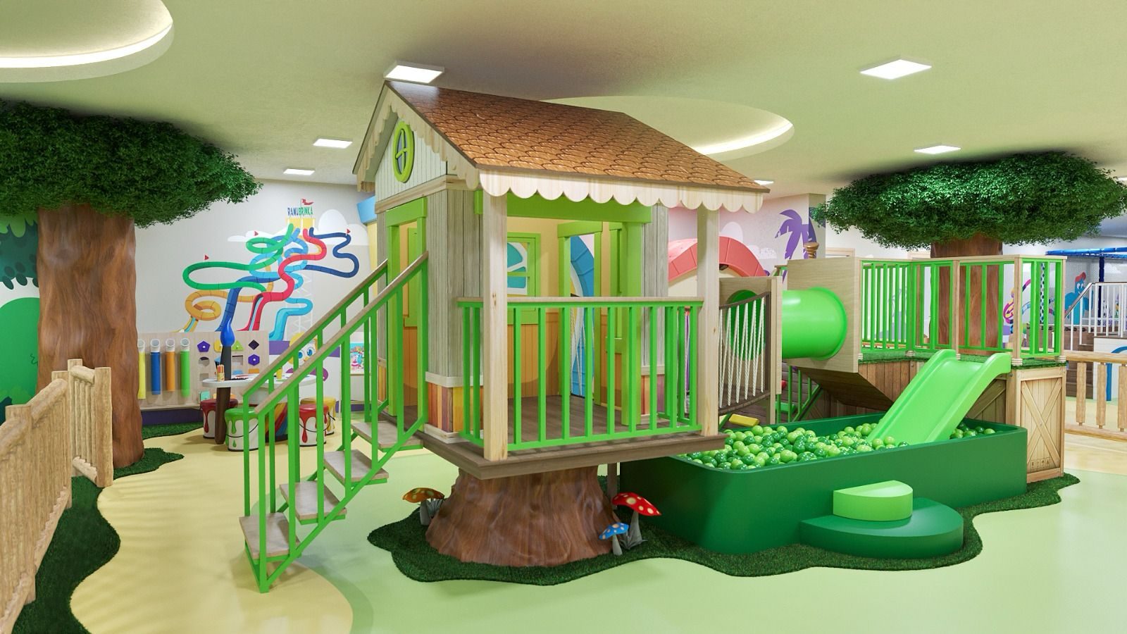 Kids Club do Ohana Beach Park Resort, área de lazer infantil